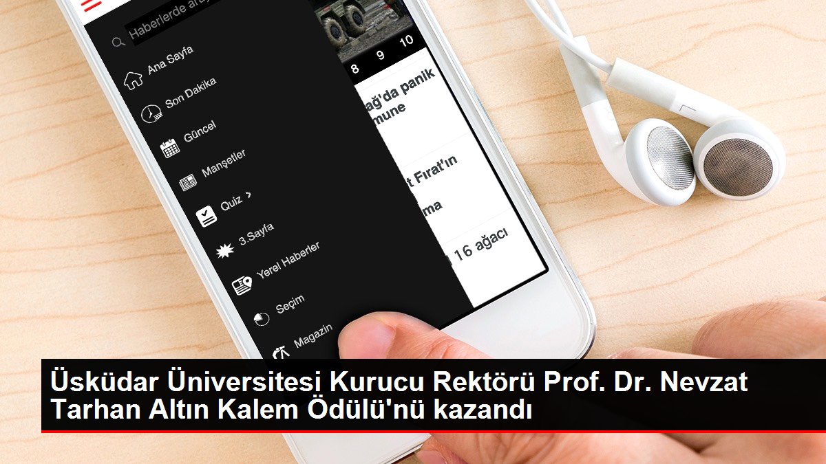 Üsküdar Üniversitesi Kurucu Rektörü Prof. Dr. Nevzat Tarhan Altın Kalem Ödülü'nü kazandı
