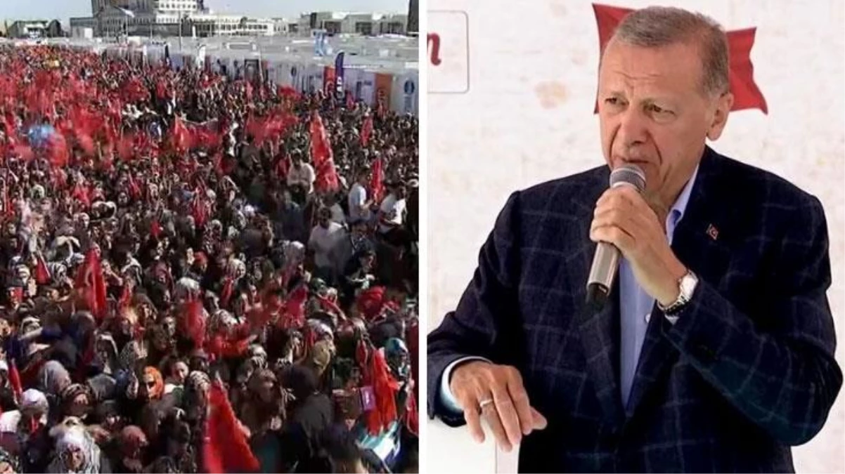 Zelzele bölgesini ziyaret eden Cumhurbaşkanı Erdoğan'dan muhalefete sert kelamlar