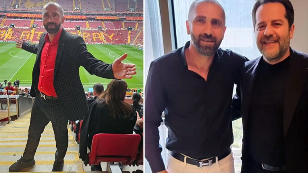 Hakan Çalhanoğlu'nun babasından Galatasaray taraftarını heyecanlandıran kare! Erden Timur ile poz verdi
