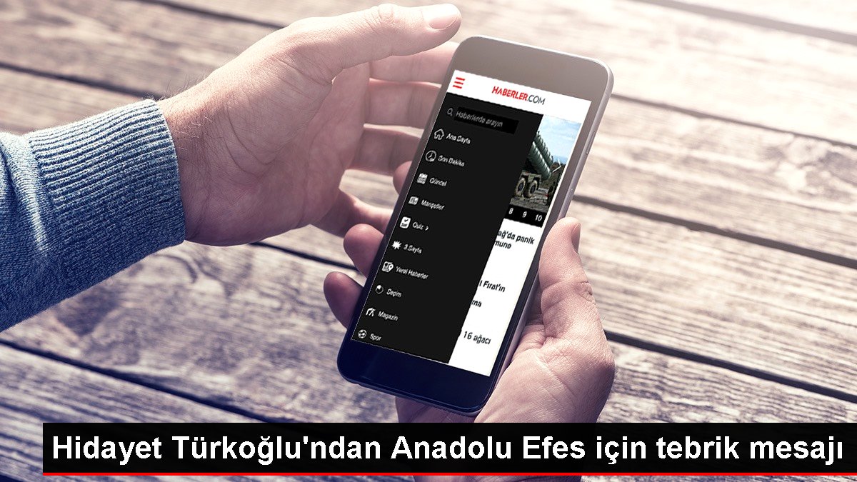 Hidayet Türkoğlu'ndan Anadolu Efes için tebrik iletisi