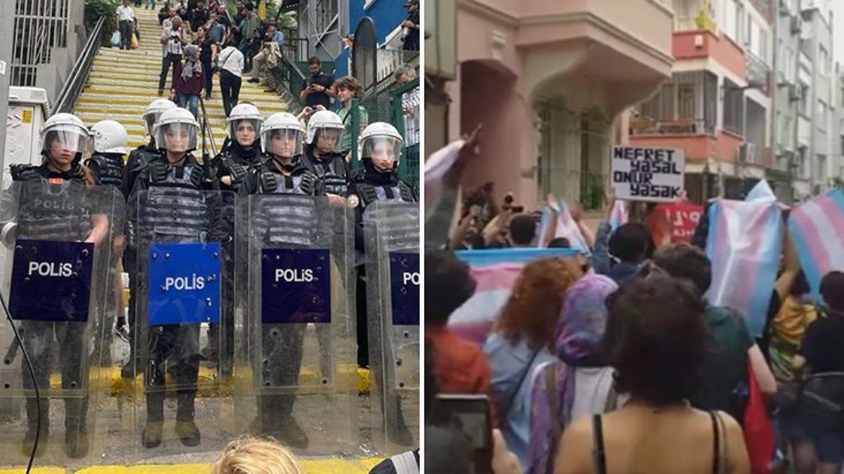 İstanbul'da müsaadesiz LGBT yürüyüşü yapmak isteyenleri polis müdahalesi! Gözaltılar var