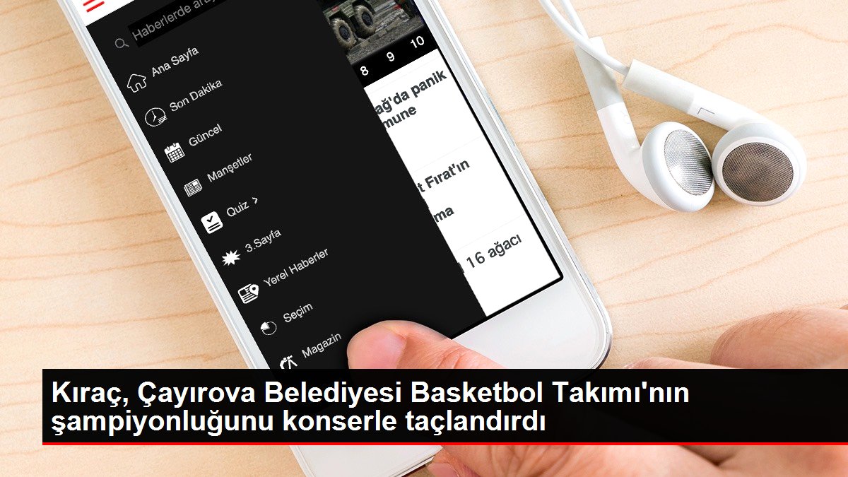 Kıraç, Çayırova Belediyesi Basketbol Ekibi'nin şampiyonluğunu konserle taçlandırdı
