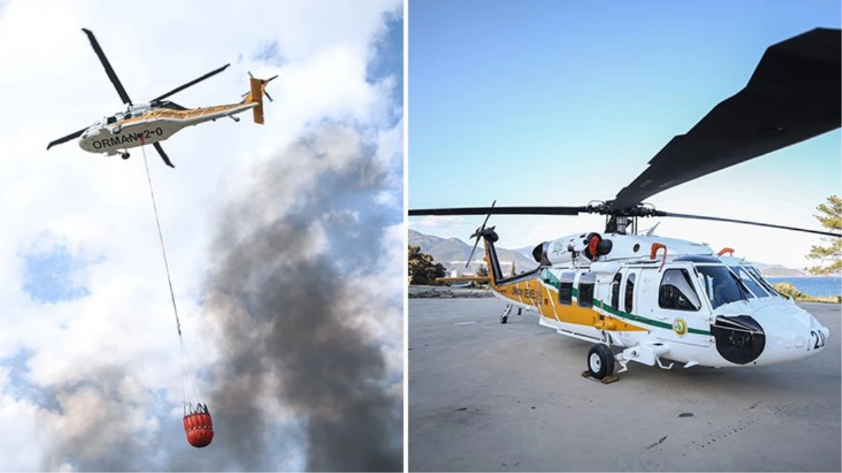 Orman yangınlarına karşı TUSAŞ T-70 helikopteri "Nefes" devrede! Özellikleriyle göz dolduruyor