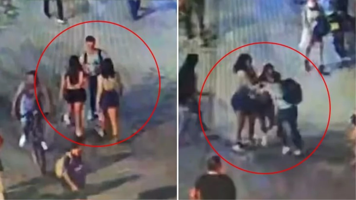 Yolda yürürken 3 bayanın saldırısına uğradı! İngiliz turistin kaygı dolu anları kameralara yansıdı