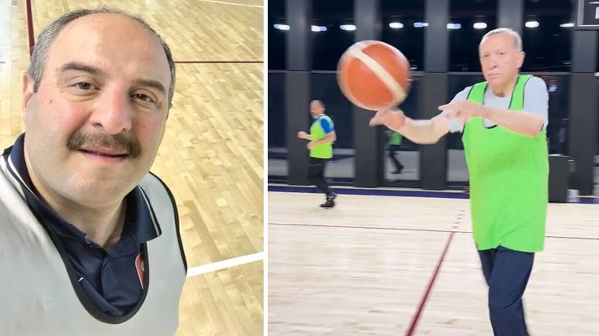 Cumhurbaşkanı Erdoğan'ın basket oynadığı imgeler düzmece mi? Varank'tan "Çelişki var" diyenlere cevap