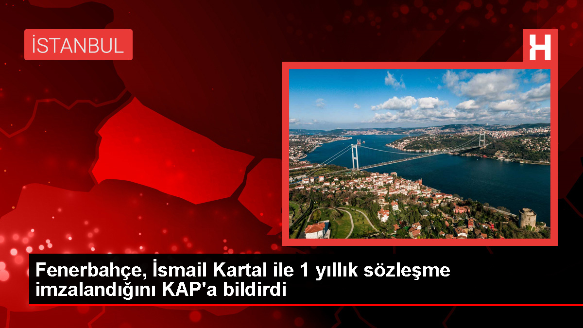 Fenerbahçe, İsmail Kartal ile 1 yıllık mukavele imzaladı