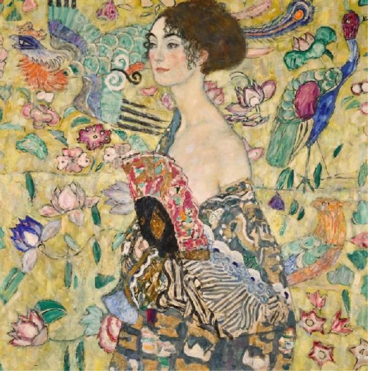 Gustav Klimt'in Yelpazeli Bayan Tablosu Rekor Fiyata Satıldı