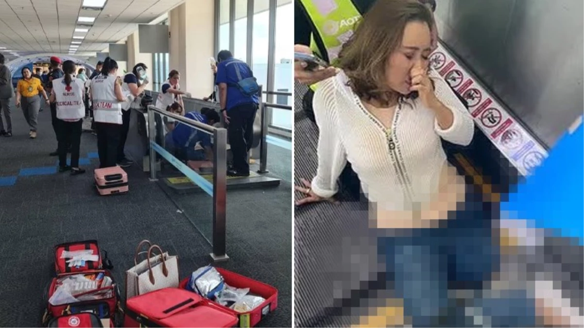 Havalimanında müthiş kaza! Bayan yolcunun yürüyen banda sıkışan bacağını kesmek zorunda kaldılar