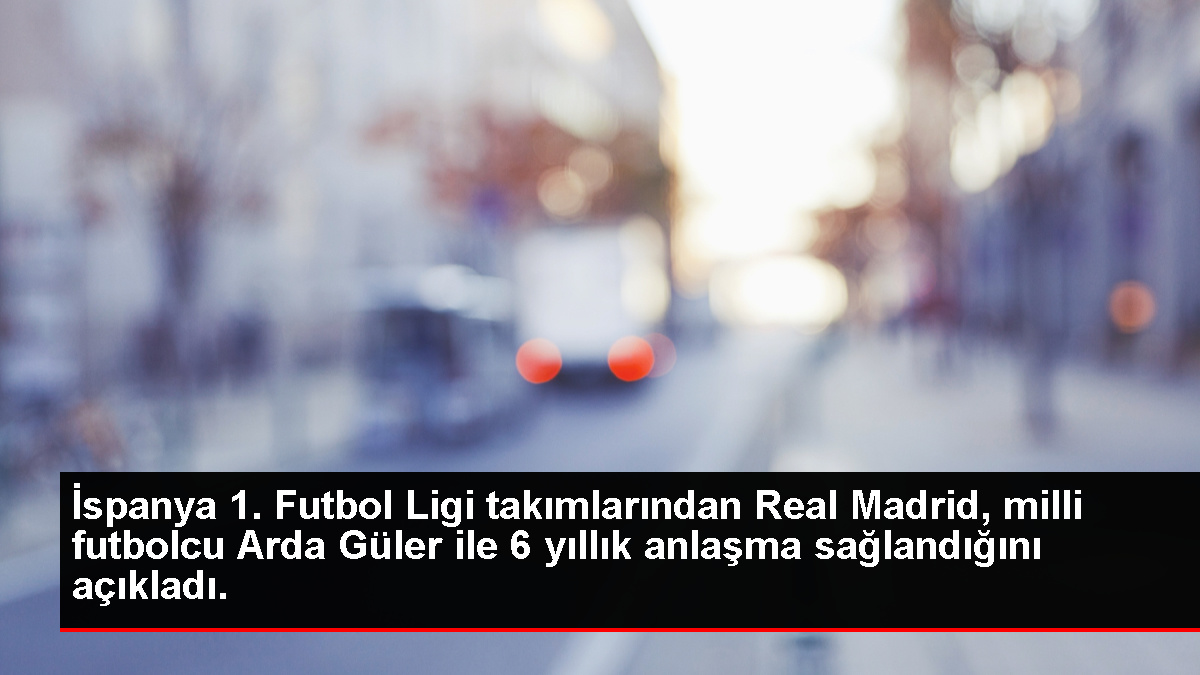 İspanya 1. Futbol Ligi gruplarından Real Madrid, ulusal futbolcu Arda Güler ile 6 yıllık mutabakat sağlandığını açıkladı.