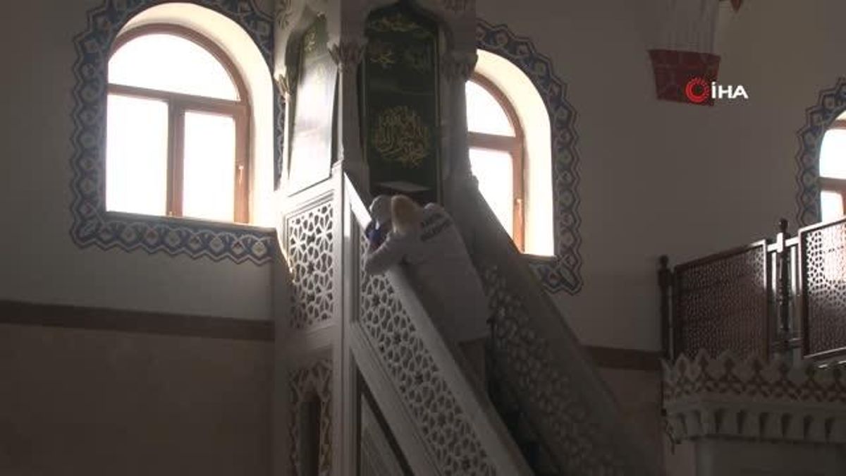 Kurban Bayramı öncesi camii ve cem konutları dezenfekte edildi