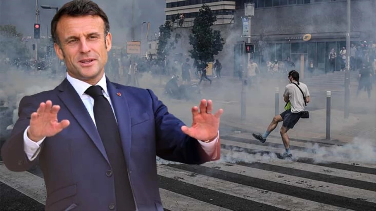 Macron, protestolara karışan gençlerin ailelerini maksat aldı: Ceplerine dokunmak lazım