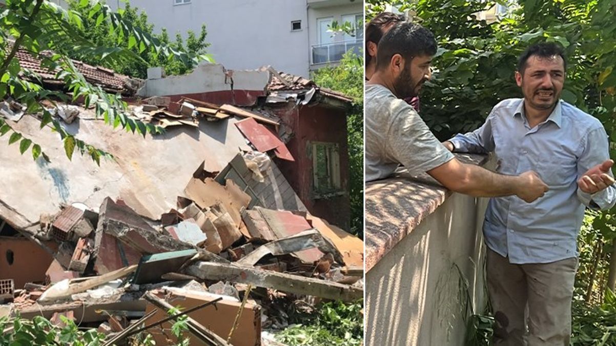 Metruk konutun yıkımı sırasında göçük altında kalan 2 kişi hayatını kaybetti