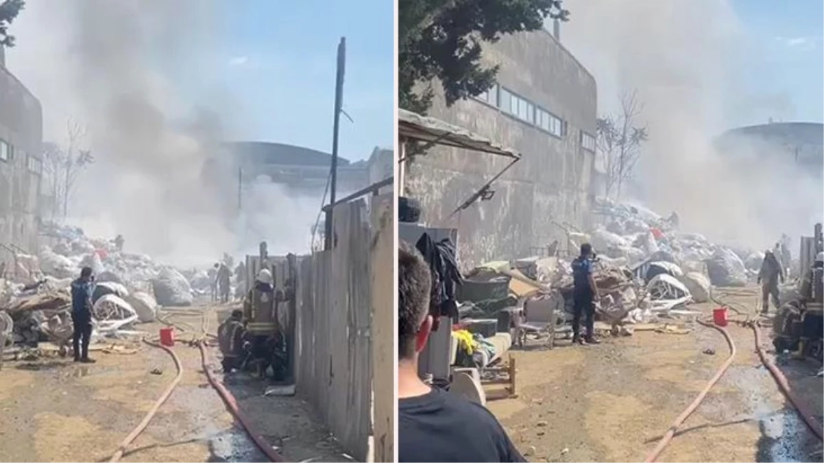 Tuzla'da geri dönüşüm tesislerinde yangın çıktı! Durdurulan Marmaray seferleri olağana döndü